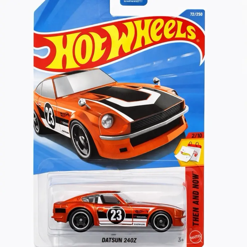 Hot Wheels DATSUN 240z Classic Orange Diecast Car Model 23/100 Series Collectible Toy Vehicle