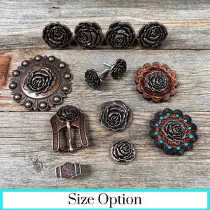 Copper Rose Western Concho W107