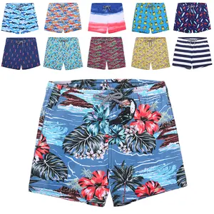 Toddler Boys Quick-Dry Swim Trunks, Elastic Waist Beach Board Shorts - Sporty Kids' Swimwear for Beach, Pool