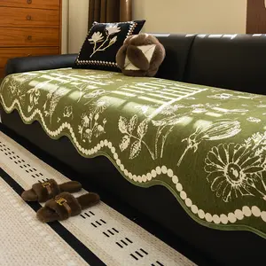 Floral Pattern Vintage Style Sofa Cushion, Non-Slip Pet-Friendly Washable Sofa Cover, Universal Fit for 1-5 Seater Sofas, Modern Home Decor, Sofa Couch Covers