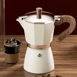 GIANXI 150/300ML Classic Classic Coffee Machine Concentrated Aluminum Italian Penetrator Stove Top Mocha Pot Coffee Utensils