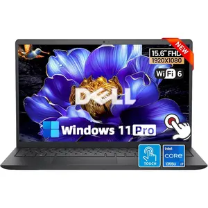 Dell 15 DC1525 Touchscreen Business Laptop - 15.6" FHD Touch Display, Intel 10-Core i7-1355U, Intel UHD Graphics, Wi-Fi 6, Windows 11 Pro, Type-C, 16GB/32 GB RAM, 1 TB SSD, Black
