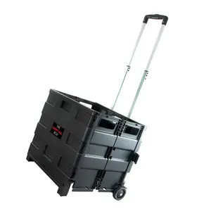 212 MAIN Heavy Duty Easy-Folding Tool Cart with Rainproof Lid, Fully Assembled Portable Tool Organizer Box (OneBoxCarryAll Design)