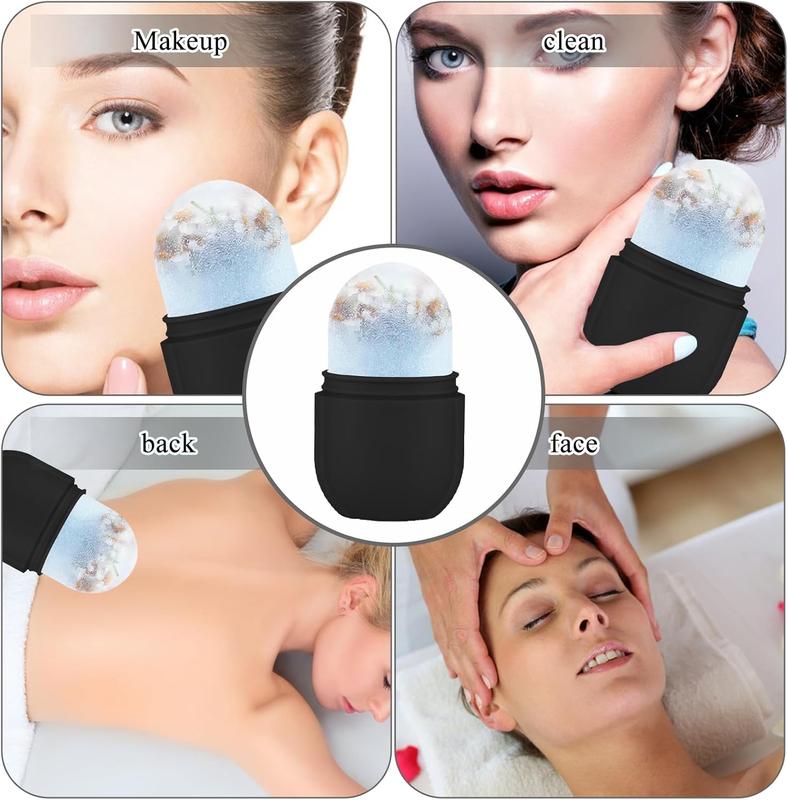 Ice Roller for Face and Eye, Upgrated Ice Face Roller, Facial Ice Roller Skincare Ice Roller, Contour Ice Cube for Face Ice Face Massager, Silicone Ice Mold for Face for Beauty Puffiness Pain Relief dferf4