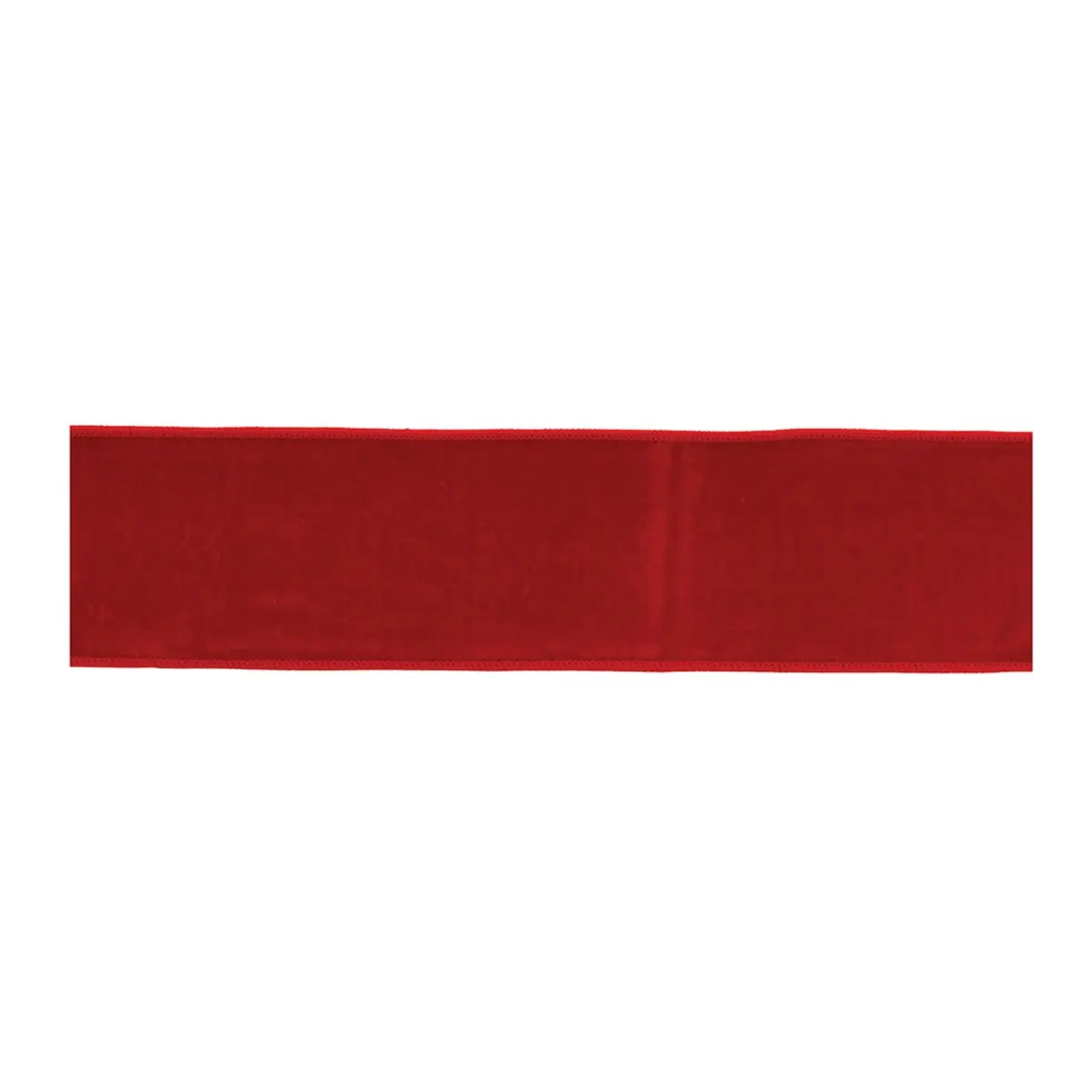 Melrose 91733DS 4 in. x 5 Yard Nylon & Wool Wired Ribbon, Red
