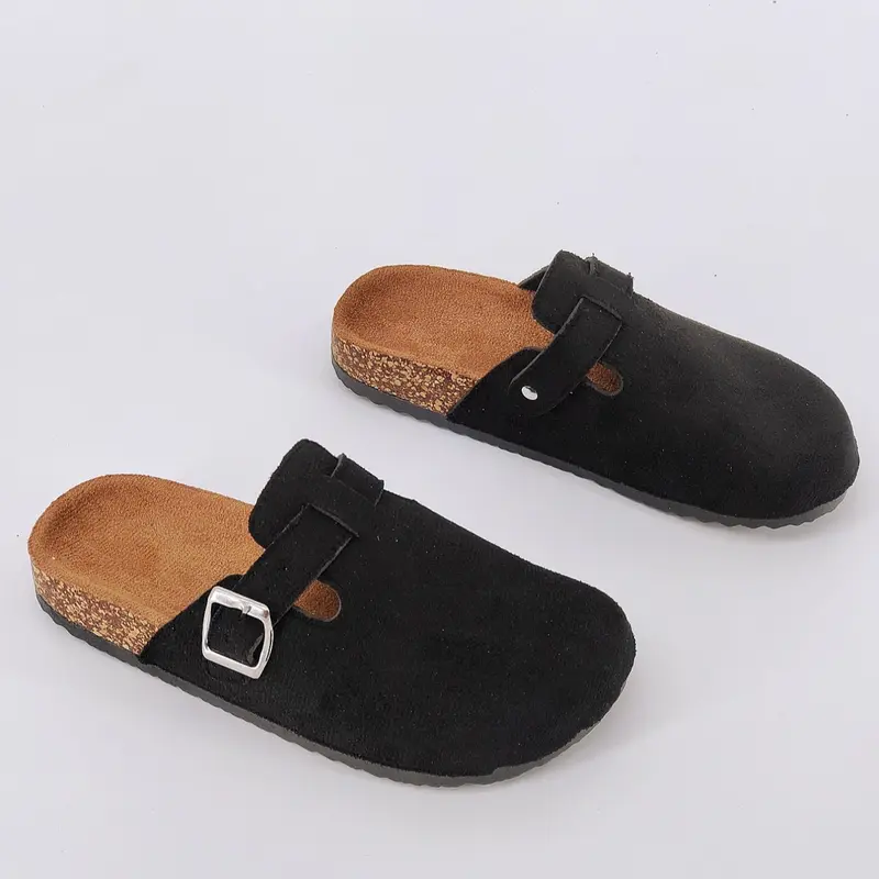 Trendy Fashion Couples Slippers, Non-Slip Wear-Resistant Indoor & Outdoor Shoes, Unisex Stylish Casual Footwear, Black Color, Cool Slippers, Anti Slip Slippers