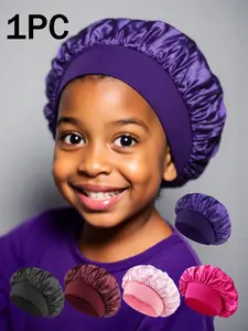 Unisex Satin Silk Sleep Cap, Soft Sleeping Hat, Comfortable Daily Headwear, Hair Protection, Anti-Frizz, Suitable for All Seasons, Hair Care Cap