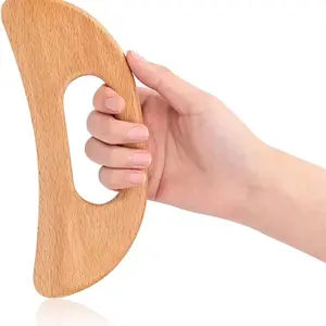 1pcs Wooden Massage Tool, Handheld Gua Sha Board, Portable Design, Ideal for Men and Women, Relaxing Daily Use, Perfect Gift