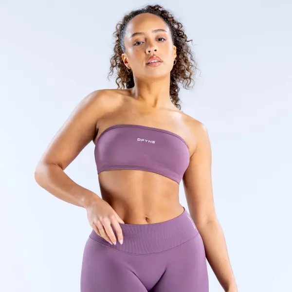 DFYNE Backless Bandeau Shorts Set- Seamless shaping design, hip-lifting design, women's sportswear set, suitable for yoga, fitness, cycling, hiking, running, sports, outdoor leisure and other occasions.