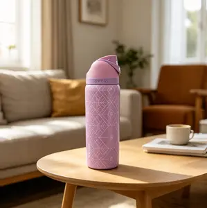 Owala FreeSip x Glinda the Good Witch 32 oz Large-Capacity Portable Insulated Drinkware Flask - New Vacuum Design, Ideal for Camping, Travel, Birthdays, Flasks