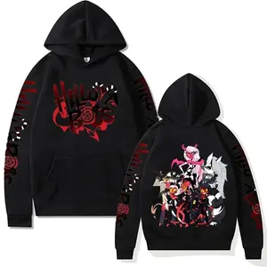 25 Winter New Hoody Helluva Boss Hoodies Aesthetic Anime Sweatshirts Unisex Loose Autumn Streetwear Vintage Harajuku Pullovers