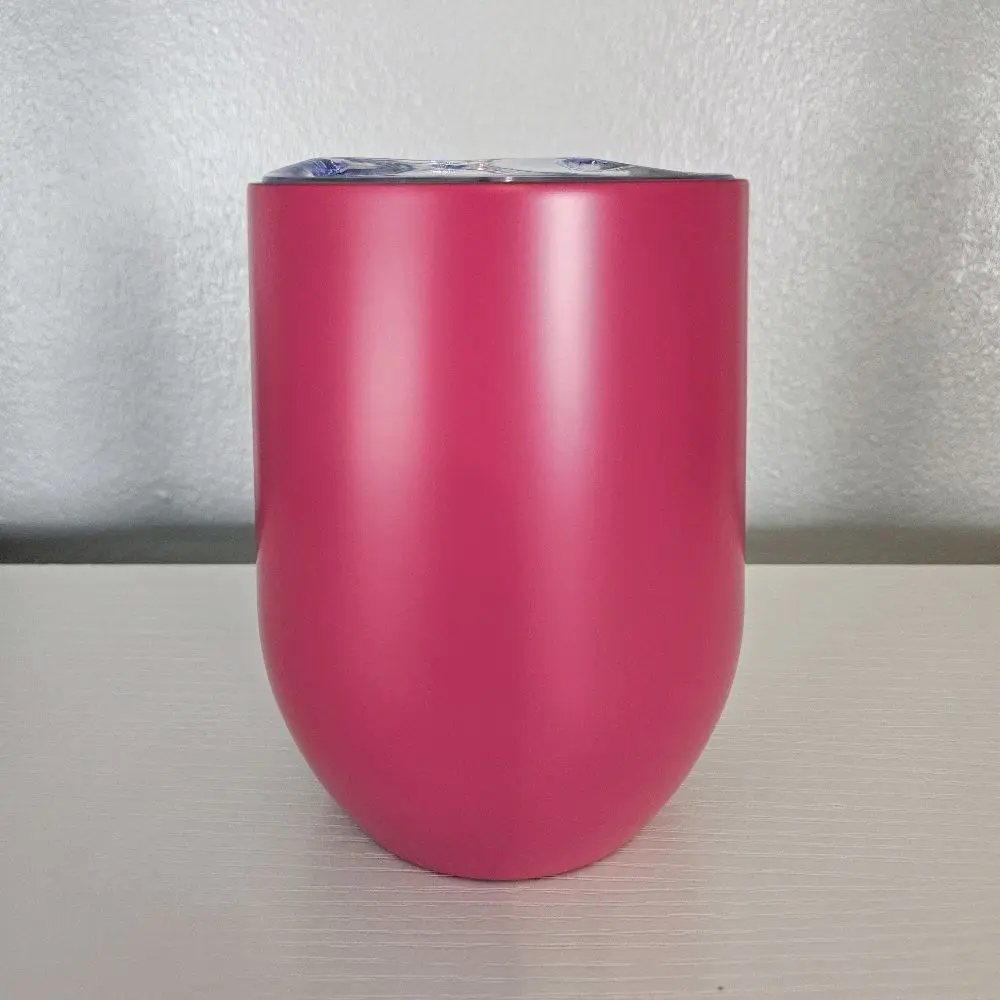 12 oz Stainless Steel Wine Tumbler w/ UV DTF Wrap | Insulated Cup | Custom Design