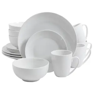 Gibson Ogalla 16 Piece Dinnerware Set in White