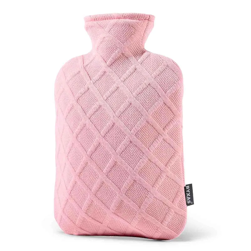 FORICOM 2-Liter BPA-Free Leakproof Heat Pack Hot Water Bottle, 24-Hour Leak-Test for Peace of Mind, First Aid Hot & Cold Therapy, Decorative Compress for Muscle & Headache Relief, Easy to Fill, Heat Retention, Winter Gift for Pregnant Women & Children