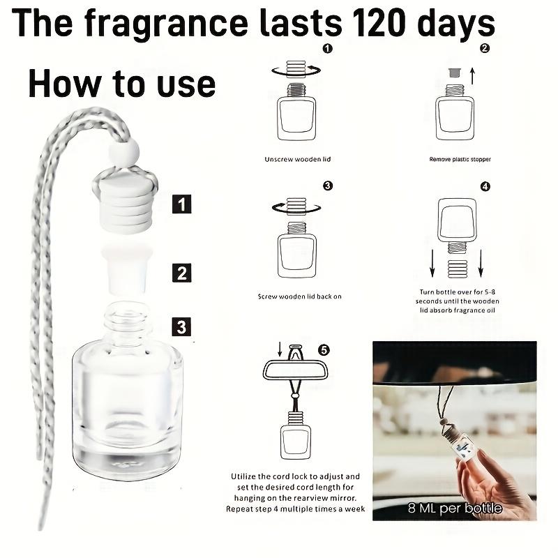 5 Bottles Premium Car Air Freshener - Upgraded Scented Hanging Diffuser with Long Lasting Fragrance | Variety of Scents for Car, Office & Home | Perfect Gift Set for Men & Women - Christmas, Birthday, Valentine‘s Day Gifts