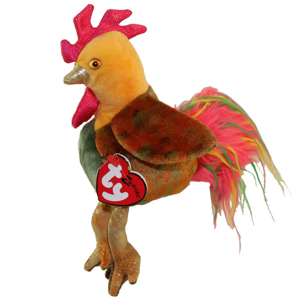 TY Beanie Baby - THE ROOSTER Chinese Zodiac (5 inch) - MWMTs