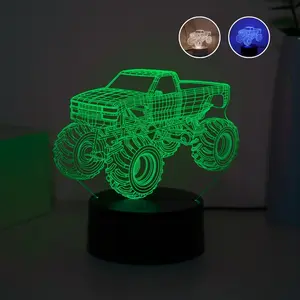 Creative Gift 3D Night Light, USB Plug, Perfect for Christmas Party, Birthday Party, Home Bedroom, Desktop Decoration, Tabletop Installation