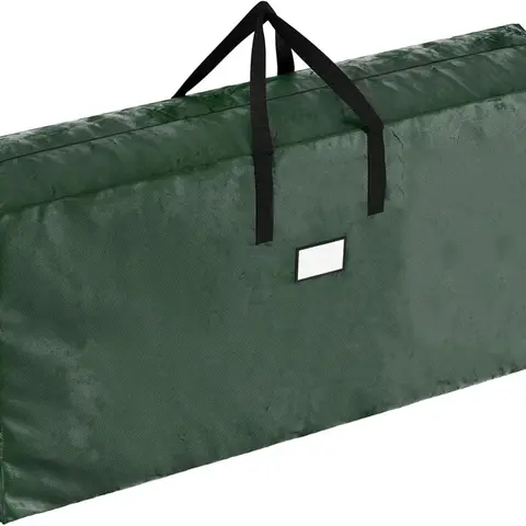 [New Deal] 9FT Disassembled Artificial Christmas Tree Storage Bag, Nylon Waterproof Heavy-Duty Home Organizer with Zip for Seasonal Decor Storage (Green)