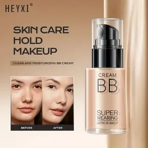 Two Flawless BB Creams with Makeup Balls Moisturizing Concealer for All Skin Types Natural Color Super Wearing