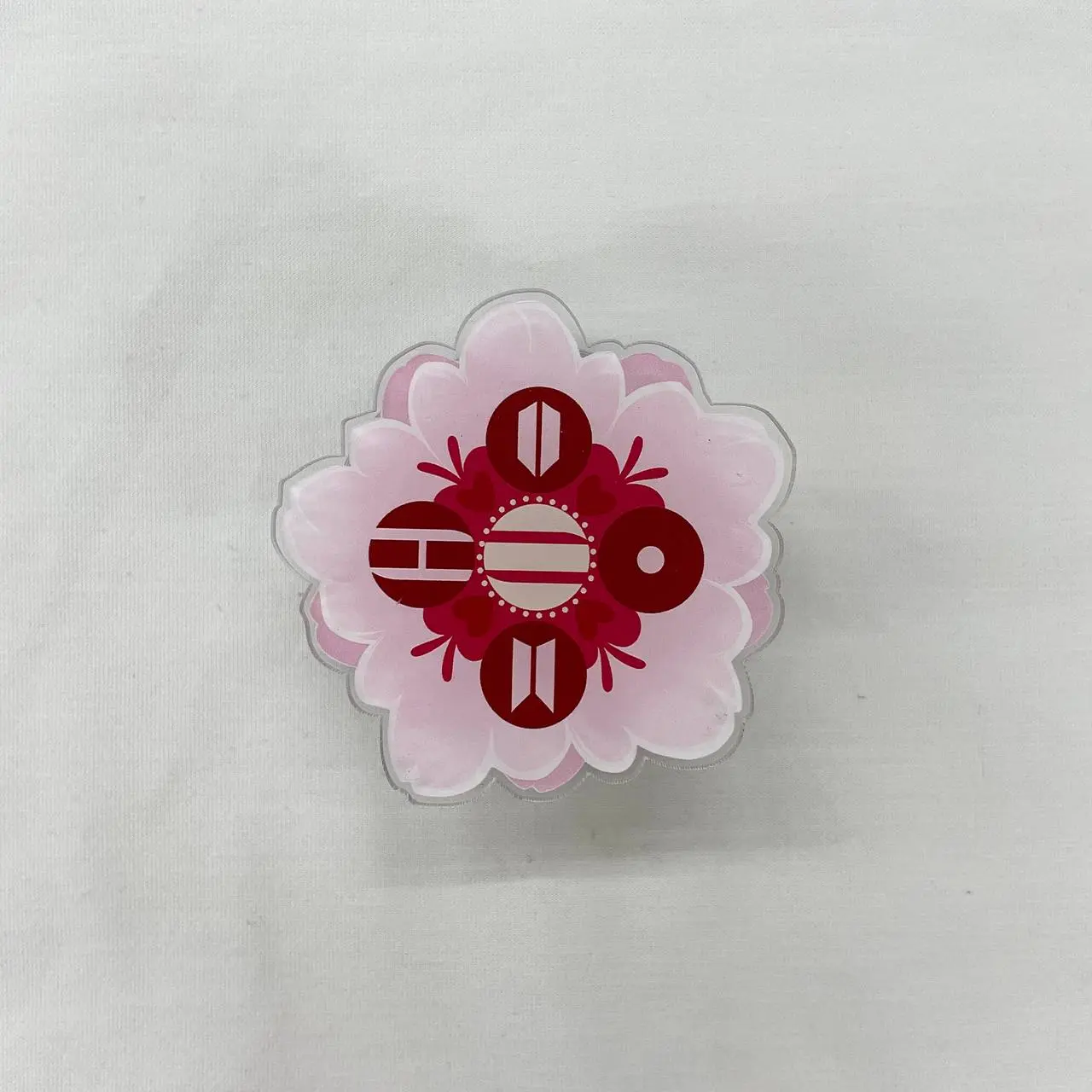 Kpop Inspired Floral Emblem MagSafe Phone Grip - Magnetic Phone Stand Holder - Fan Gift Accessory