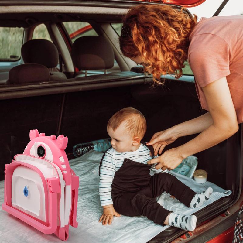 Baby Bathtub,Collapsible Baby Bath Tub with Thermometer & Soft Floating Cushion,Portable Travel Baby Bathtubs for Newborns to Toddlers 0-36 Months(Crab Gray) Swing Seat