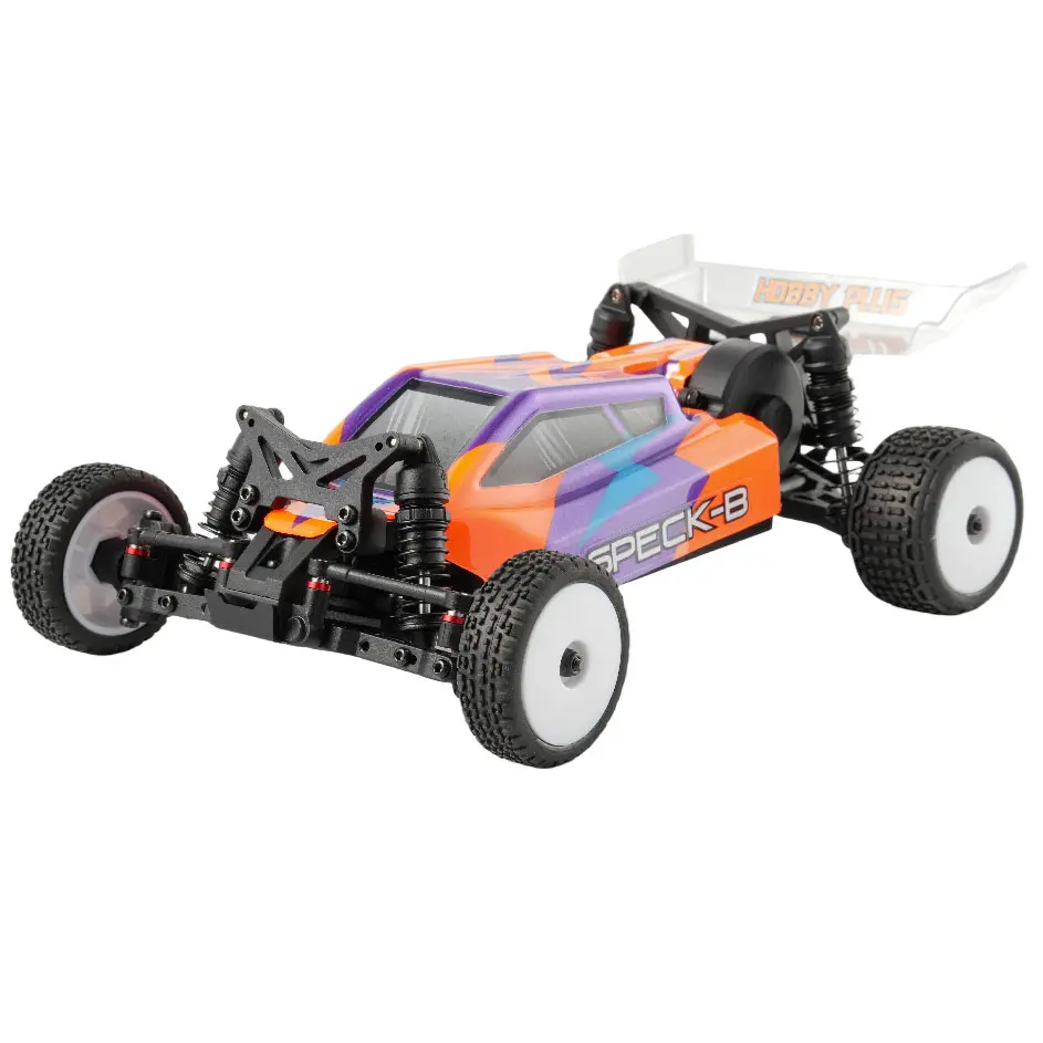 Hobby Plus 1/24 Speck-B 2WD RTR Radio-Controlled Buggy - Razor Orange & Vintage Creme, 2wd Suspension, High Performance, Metal-Plastic Gearbox, Remote Control Trucks, Rc Racing, Kids' New Year Gift