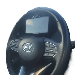 Car Phone Holder Mounted On Steering Wheel Accessories Compact Smartphone Adjustable Cellphone Stand Grip