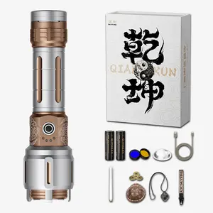 SKYFIRE 2503 LED Rechargeable Flashlight, High Lumen with Ambient Lamp, Super Bright Flashlight, Waterproof Design, Ideal for Camping Essentials, Outdoor & Home Use