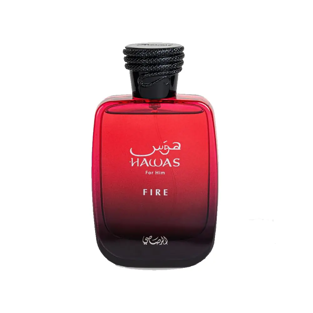 RASASI Hawas Fire Eau De Parfum Spray 100ML(3.4 Oz) - Bold Long Lasting Arabian Perfume For Men With A Fiery Essence - Indulge In A Luxurious Perfume Men That Captures Masculine Elegance And Strength