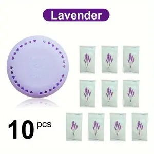 10-Piece Aromatherapy Solid Air Freshener Long Lasting Deodorizer Deodorant, Ideal for Car & Bathrooms Closets Bedrooms Odor Eliminator Air Freshener,Features Cherry Rose Lavender Scents