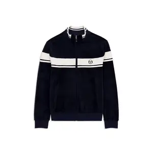 Damarindo Velour Track Jacket- Maritime Blue