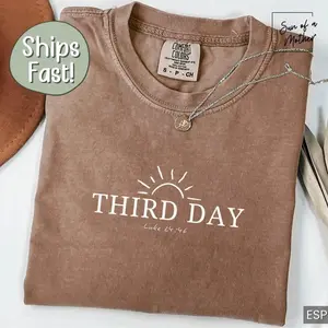 Comfort Colors He Is Risen Easter Shirt – Christian Jesus Resurrection Tee | Religious Easter Gift