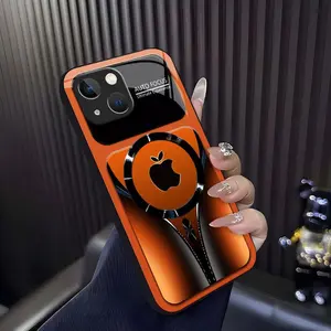 Suitable for [iPhone 15 Plus]high-end phone case ，Luxury Flowing Light Aesthetic Magsafe Case Anti-Scratch Magnetic Glass Cover YM99