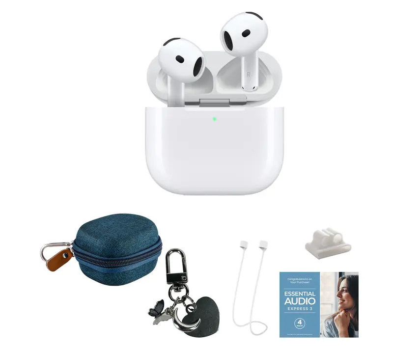 Apple AirPod 4 ANC with Software Suite, Travel Case, Silver Ke