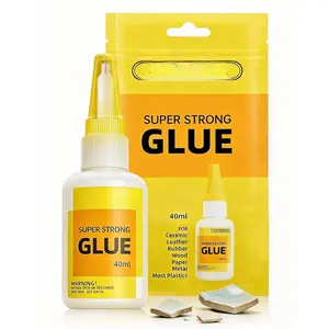 ?Quick Dry & High Strength? Super Glue for Ceramic Repair, Clear Thin Liquid CA Glue with Deep-Penetration Tech for Porcelain Plastic Glass Metal | 40ML | Low Odor Multi-Purpose Adhesive for  Fix