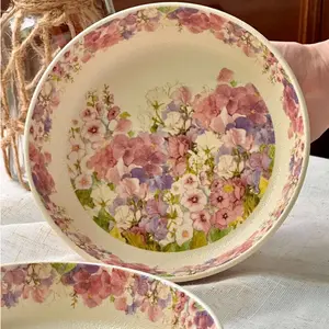 Blooming Flowers 7 inches Deep Plate /Salad & Side Dish Plate