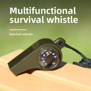 Outdoor survival whistle, life whistle, first aid whistle, treble high frequency, earthquake relief whistle, three-in-one whistle