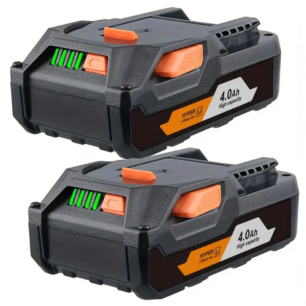 18V 4.0Ah Lithium Ion Replacement Cordless Tool Batteries (2-Pack) - Compatible with RIDGID R840085, R840086, R840087 Drill Battery Pack