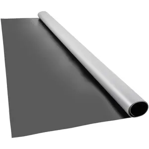 VEVOR Dance Floor,  , 6.6x11.8ft Dance Floor Roll, 0.06in Thick PVC Vinyl Dance Floor, Black/Grey Reversible Portable Dance Floor, Non-Slip Dance Flooring, Ballet Dance Floor for Jazz, Pop, Lyrical Style