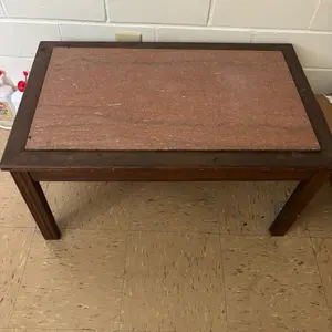 Coffee Table - Simple Design with Wooden Surface and Legs as shown