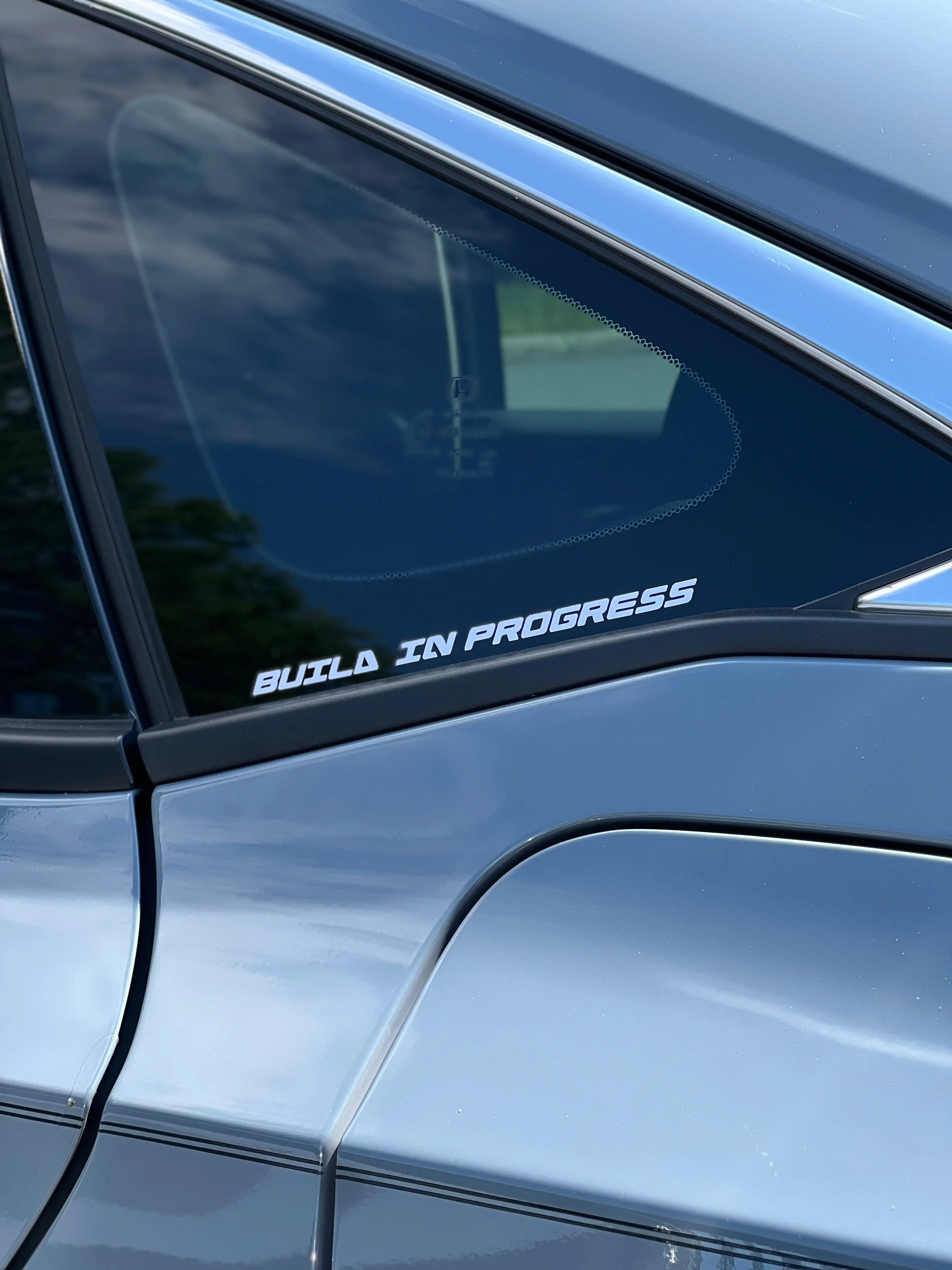 “Build In Progress” CTM Window Sticker
