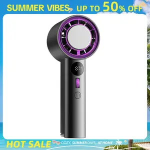 Antarctic Star Handheld Fan, 100 Speeds, Cooling Tower Mode, 13,000 RPM Max, 3000mAh, Digital Display, Ice Compress Function, 8H Runtime, Carabiner for Desktop or Carry, 4 Quick Presets (25/50/75/100), Portable Personal Fan for outdoor home office tiktoks