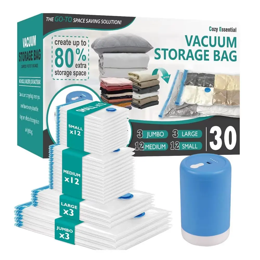 Electric Vacuum Storage Bags Set with Pump