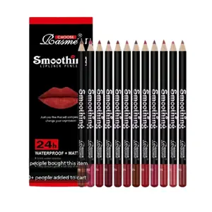 Rasme Smoothlining Lipliner Pencil 24h Waterproof Mat Lip Liner for Precise Definition and Long-lasting Wear