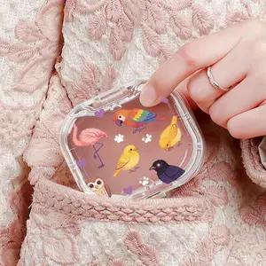 Flamingo Group Hair Tie Storage Box, Mini Compact Case for Scattered Dorm & Bedroom Hair Accessories