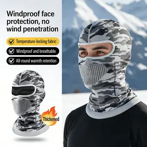 Camouflage Outdoor Headband, Knitted Windproof, Ideal for Cycling, Skiing, Hiking, Comfortable and Durable Design, Suitable for Various Weather Conditions