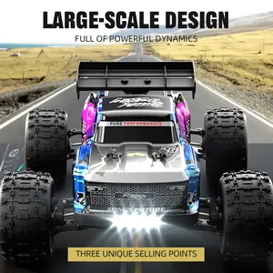 1：14 Brushless High-Speed Four-Wheel Drive，2.4G Remote Control Off-Road Truck, , Battery Powered, USB Charging, Top Speed 70km/h, Suitable for Users Aged 14 and Above with Soft Pack Battery RC