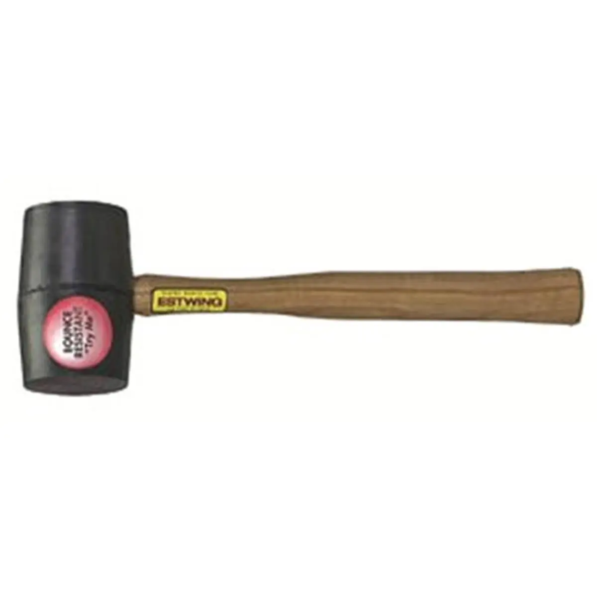 Estwing 31121 18-Oz Deadhead Rubber Head Wooden Hammer, Straight Grip, Hickory Handle for Soft Surfaces Hammering