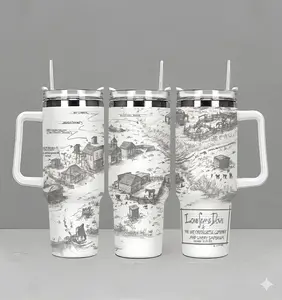 Lonesome Dove Gus Woodrow 40oz Tumbler, Western Cowboy Movie Tumbler