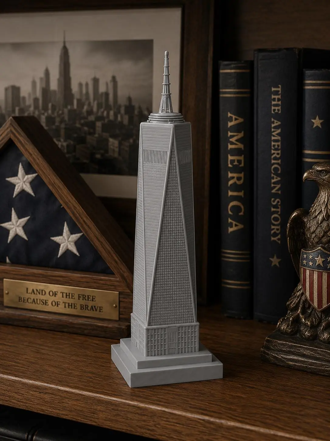 One World Trade Center Statue, NYC Landmark Sculpture, Modern Skyscraper Decor, New York Gift